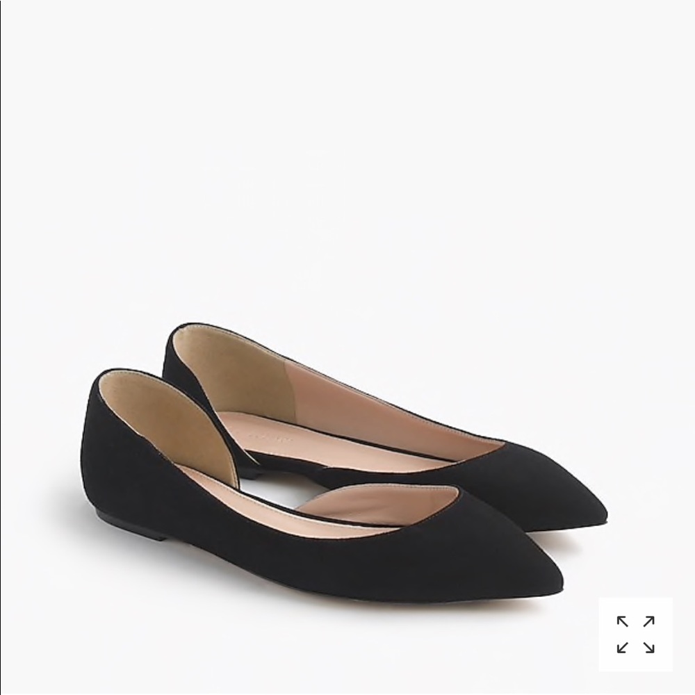 JCREW AUDREY SUEDE FLATS
